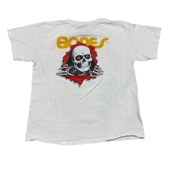 Powell Peralta Bones Ripper Skull Skateboarding Skeleton T Shirt Youth Large - Picture 1 of 12